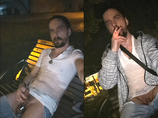 Lost bet: I piss all over myself in public
