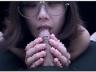 Female College Student In Fishnet Tights Footjob &blow Job Cum In Mouth