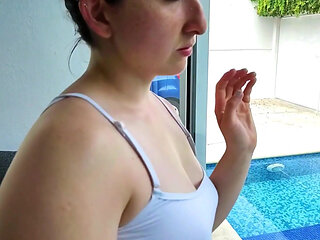 Incredibly Horny Wife Seduces Maintenance Guy - Cuckold Creampie