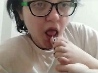Double Amputee Sucks Her Foot Foot Fetish