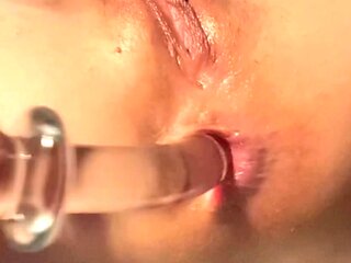 Horny amateur couple close up anal on webcam