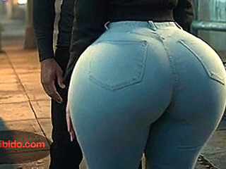 Curvy Woman with Huge Ass Twerking for Her Partner