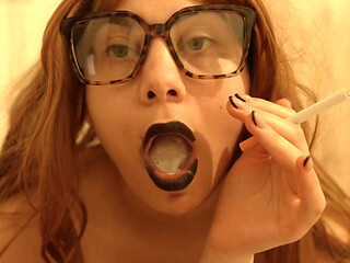 I Say Dirty Things While I Have Sperm in My Mouth and on My Face, Smoke a Cigarette, and Wear Black Lipstick and I Show