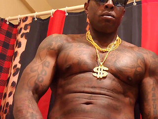 BBC Worship Hallelujah Johnson (The King Is Coming) Tall Dark Chocolate Muscles Tattoos Hairy BBC Hallelujah Johnson Masturbatin