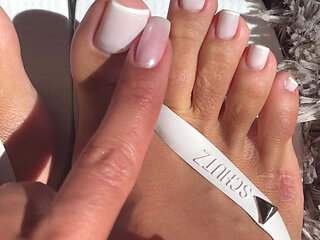 Only Because I Like You and I Love This New Flip-flops I've Made a so Delicious Video Showing All My Perfect Toes so Close
