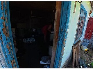 Hardcore Anal Session Begins In Dusty Barn Corner