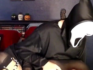 Ghost Face Halloween Strapon Lesbian