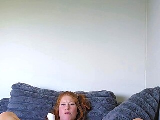 Big boobs milf masturbates with her dildo
