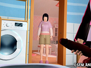 Boruto Caught on Bathroom. Naruto Hentai