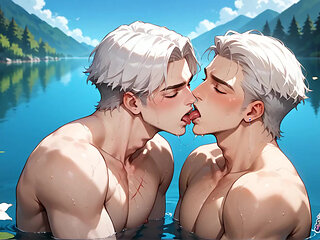 Sexy Gay Muscle's Wet Play Fever in Pine Forest! XXX Get Ready!