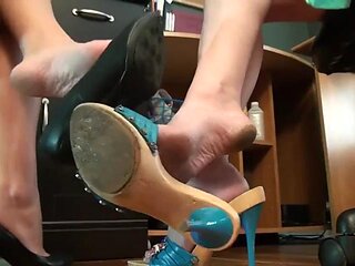 Lesbian feet: Babe, Homemade  Lesbians Porn