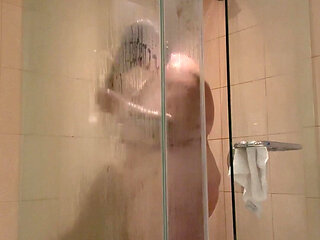 BBW Gets Wet in Shower