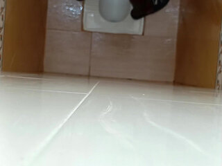 Bathroom masturbation