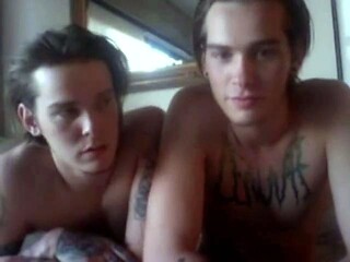 Twink Twins Masturbating on Webcam