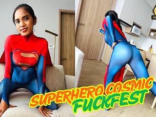 Asian MILF Superhero Cosmic Fuckfest