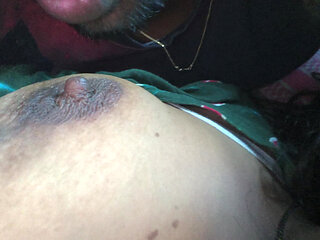 Indian hot sexy wife in good mood to take cock in their mouth