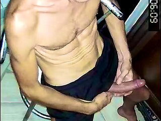 Stroking under surveillance camera