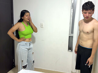 My stepsister finds out that I'm smelling her rich panties, so she asks me to penetrate her until I cum in her.