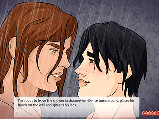 Eaten Dante's Ass So Badly & Anal Fingering His Pink Butthole in Hostel Shower