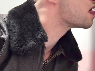 Chav Scally Boy Sucks Big Dick Glory Hole in Public Toilet