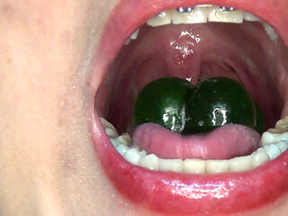 Swallowing Jelly in the Shape of Penises