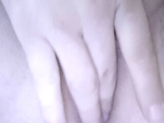 Satisfying myself. Fingers in her pussy. I love it
