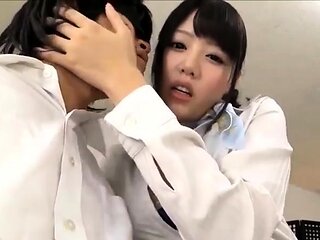 Japanese teen handjob in bus full of people