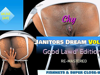 Janitor's Fantasy Vol. 6 - Thick BBW Fishnets & Gaping up-close Asshole [re-mastered]