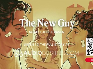 Audible bisexual fun with femdom and an MFM threesome