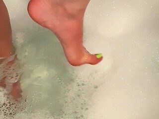 Maitresse Madelines solo foot fetish POV