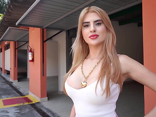 Beautiful 22 years Brazilian blonde fucked by 3 big cocks then gets peed on (DAP, Anal, Dry version, gapes, IR,3on1)OB375