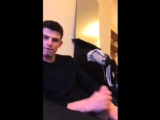 Twink Jerks His Big Cock