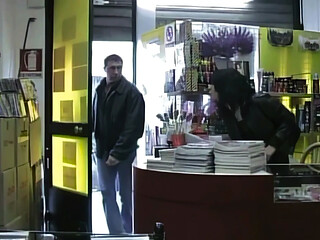He Fucks the Saleswoman in the Sex Shop While Buying a Porn Dvd