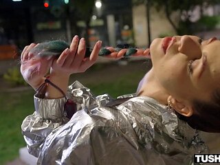 TUSHYRAW Tiny Sexy Babe Sirena Milano Gets Her Tight Ass Filled And Gaped