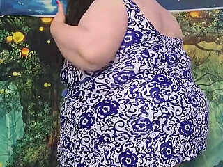 SSBBW Giant Fat Body Swim Suit with Help