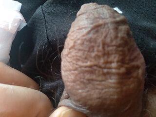 Fat cock routine masturbation