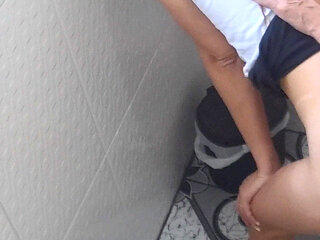 Slut Fucks in the Disco Bathroom with a Stranger Without a Condom!
