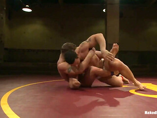 Marcus Titan Ruhl Vs Jeremy Stonewall Stevens - Muscled Oil Match!