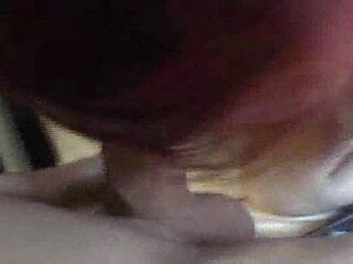 Amateur girlfriend gives a deepthroat blowjob