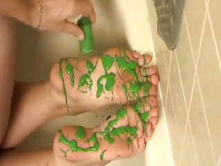 Charlee Chase's Green Feet