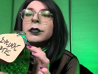 SFW / ASMR / Soft Tease - MadAlice Drink Me Bottle &quot_Greens&quot_
