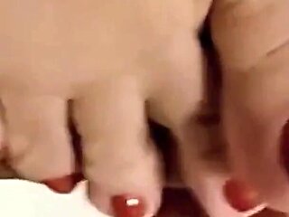 Hot Wife Footjob