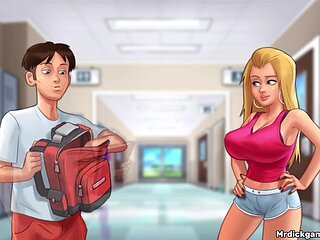 Summer saga mega-slut gets her pussy all wet in the locker