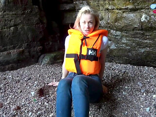 Lifejacket and Jeans on the Beach
