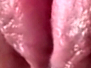 Stepmom EXTREME CLOSE-UP of a wet pulsating orgasm of a HUGE juicy PUSSY