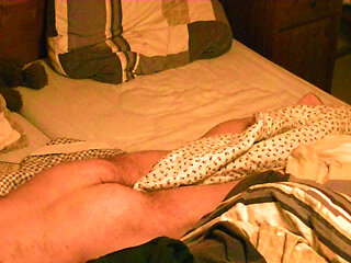 Naked Bed Hump Masturbation