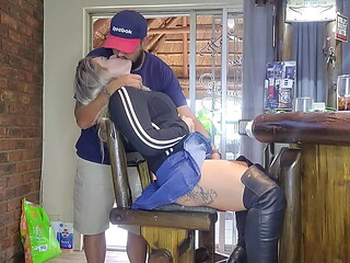 Close up pussy fucking and squirting after creampie