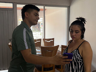 My cuckolded boyfriend sees that I'm being unfaithful to him and to take away his anger I give him a hard fuck until he forgets what happened.