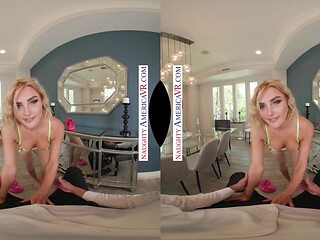 Kenzie Anne wraps her body around big cock in reverse cowgirl