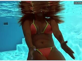 French Model Enjoys Herself Underwater With Anita Rover